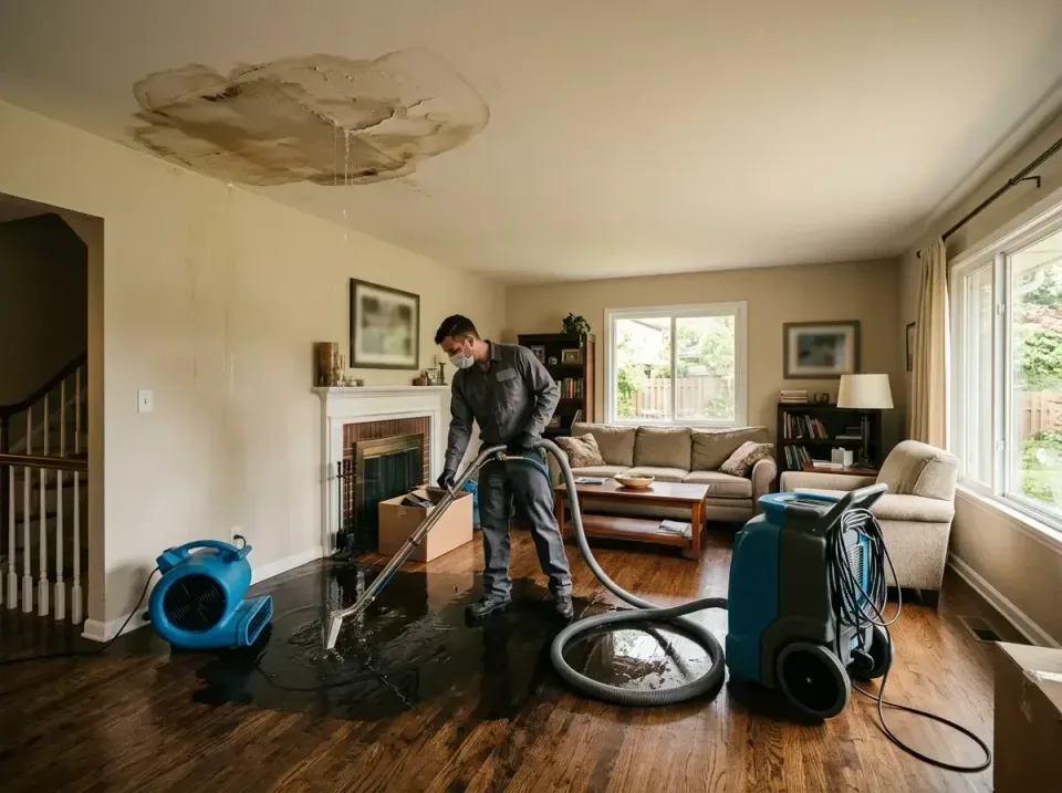 attic-pipe-burst-ceiling-drip-008 — frequently asked questions, Water Damage Restoration & Carpet Care in Antioch, IL